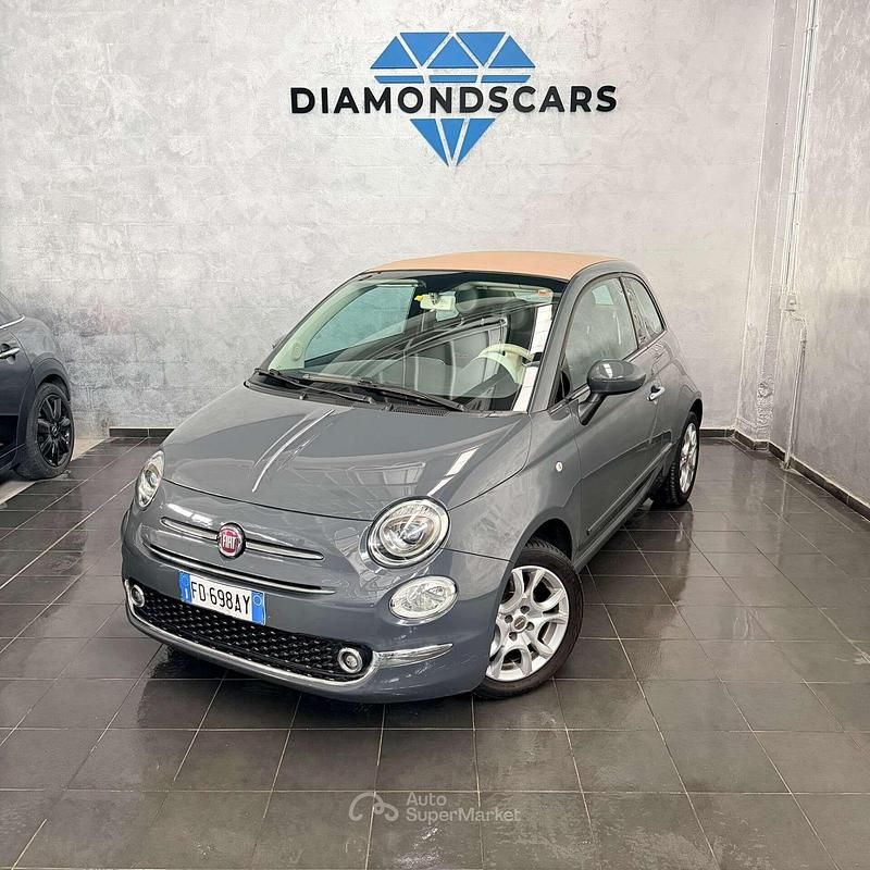 Usata Fiat 500C Lounge 86 CV (63 kW) 2016 Grigio Cabrio