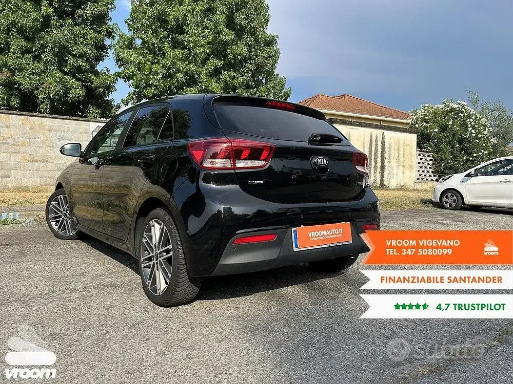 Usata Kia Rio 90 CV (66 kW) 2017 Nero Berlina