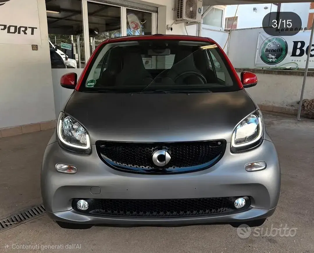Usata Smart ForTwo Cabrio 71 CV (52 kW) 2016 Grigio Cabrio