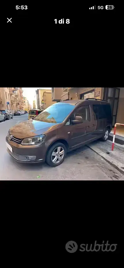 Käytetty VW Caddy Comfortline 102 HP (75 kW) 2011 Harmaa Tila-auto