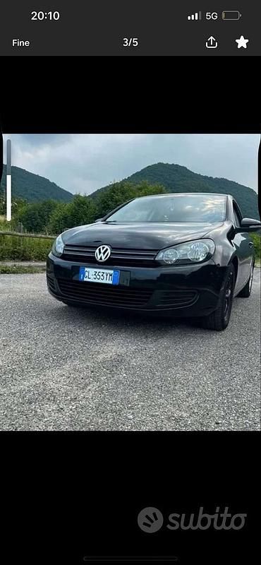 Usata VW Golf VI 80 CV (58 kW) 2010 Nero Utilitaria