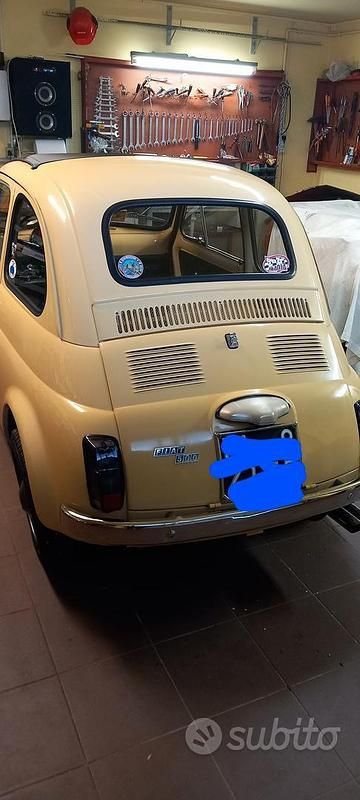 Usata Fiat 500 1970 Giallo Utilitaria