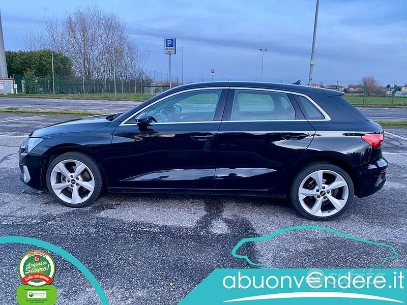 Usata Audi A3 Advanced 116 CV (85 kW) 2021 Nero Berlina