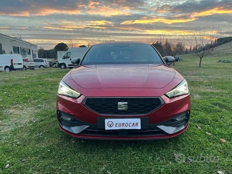 Usata Seat Leon FR 150 CV (110 kW) 2020 Rosso Berlina