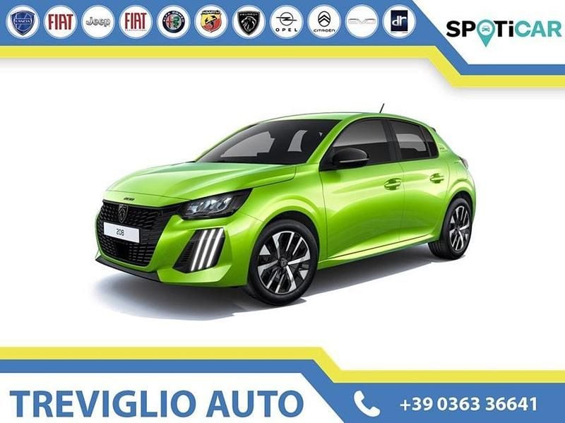 Nuova Peugeot e-208 Allure 114 kW (156 CV) 2026 Giallo / metallizzato Utilitaria