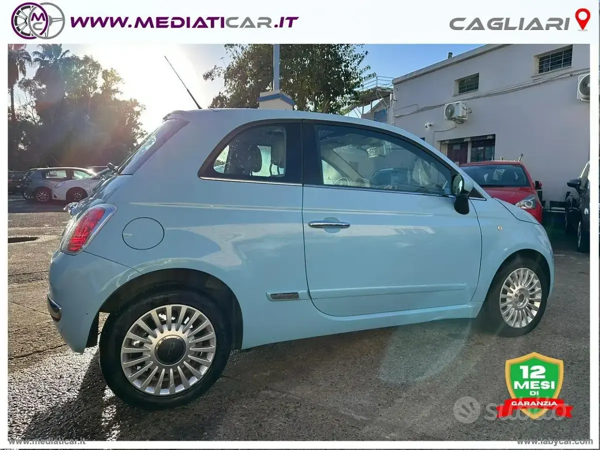 Usata Fiat 500 Lounge 85 CV (62 kW) 2011 Blu/azzurro Berlina