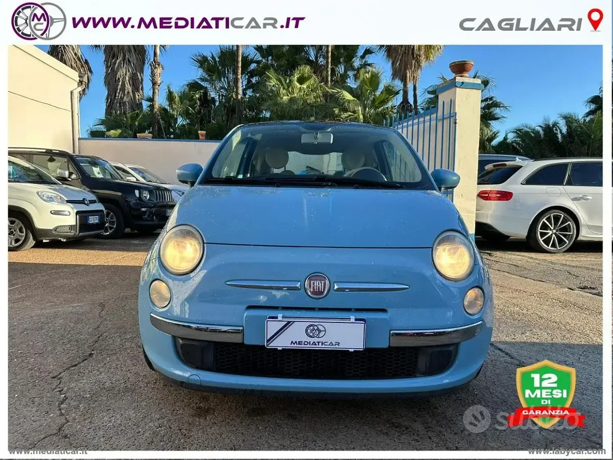 Usata Fiat 500 Lounge 85 CV (62 kW) 2011 Blu/azzurro Berlina