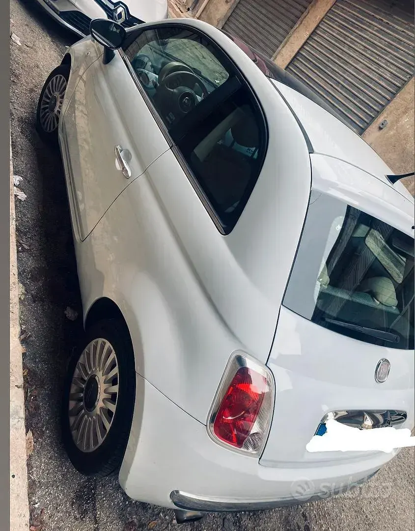 Usata Fiat 500 75 CV (55 kW) 2010 Bianco Utilitaria