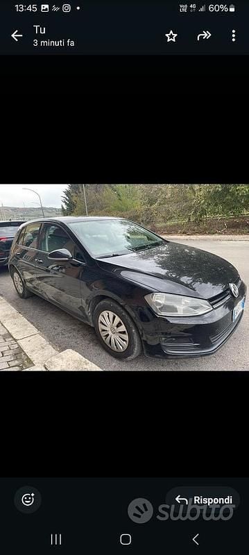 Usata VW Golf VII 90 CV (66 kW) 2014 Nero Berlina
