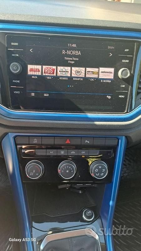 Usata VW T-Roc 150 CV (110 kW) 2018 Blu SUV