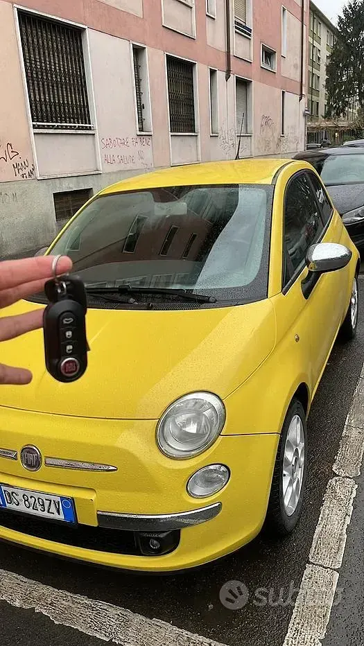 Usata Fiat 500 69 CV (50 kW) 2008 Giallo Cabrio