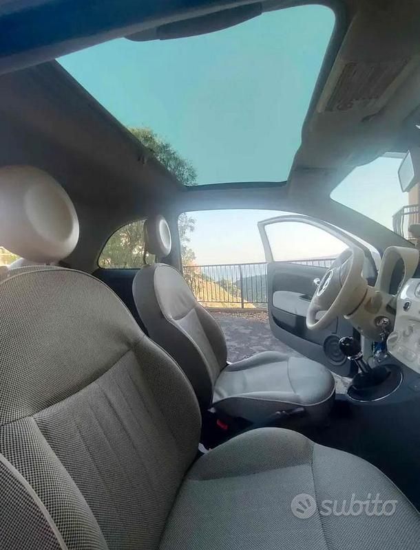 Usata Fiat 500 Lounge 2009 Bianco Cabrio