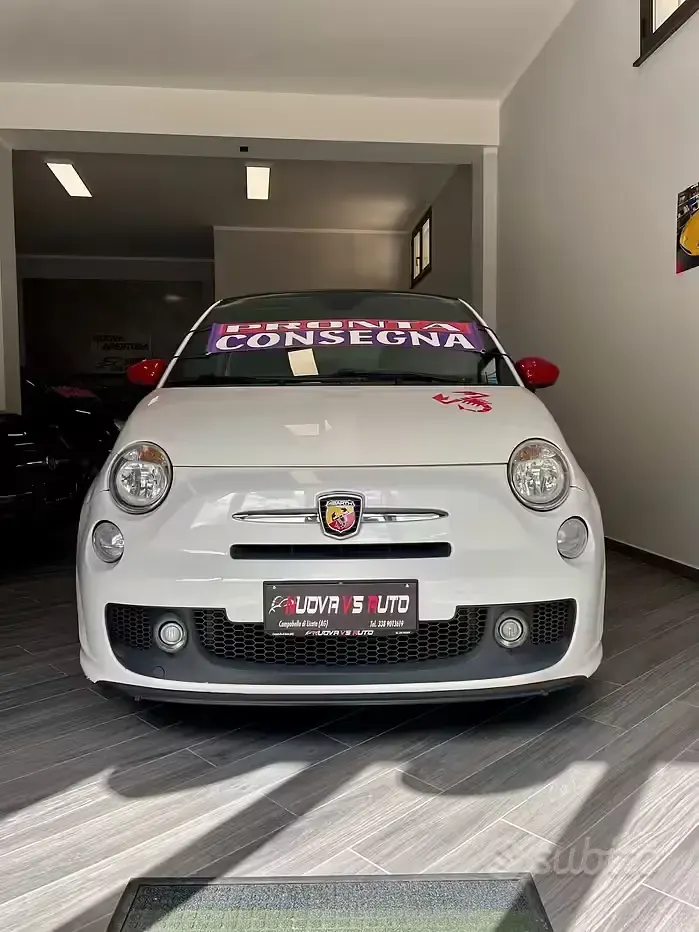 Usata Abarth 500C Custom 135 CV (99 kW) 2013 Bianco Cabrio