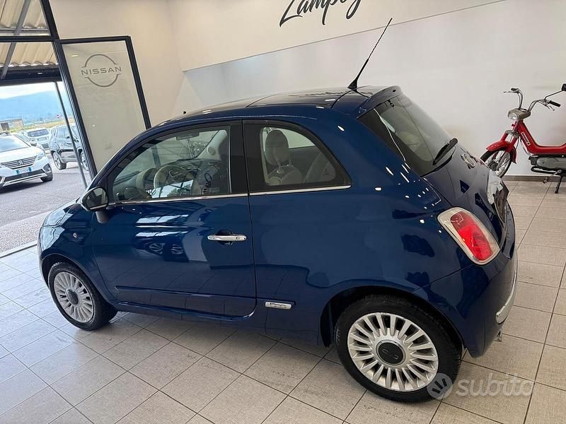 Usata Fiat 500 Lounge 69 CV (50 kW) 2009 Blu Cabrio