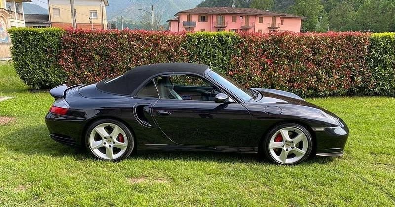 Usata Porsche 996 Turbo 420 CV (308 kW) 2004 Nero Cabrio
