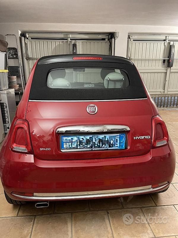 Usata Fiat 500 Dolcevita 70 CV (51 kW) 2022 Rosso Cabrio