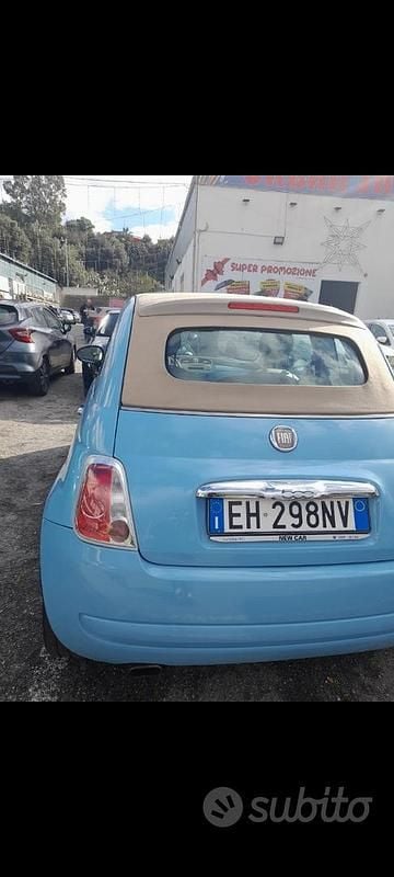 Usata Fiat 500C 95 CV (69 kW) 2013 Blu Cabrio
