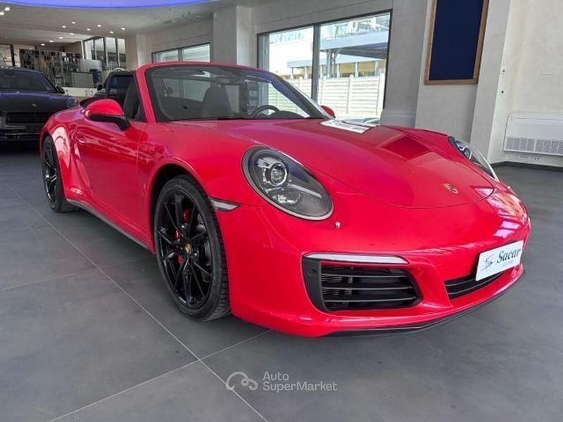 Usata Porsche 911 Carrera 4S Cabriolet 420 CV (308 kW) 2017 Rosso Cabrio