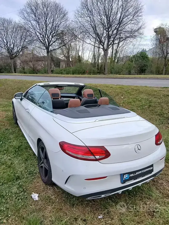 Usata Mercedes C220 Premium 170 CV (125 kW) 2018 Bianco Cabrio