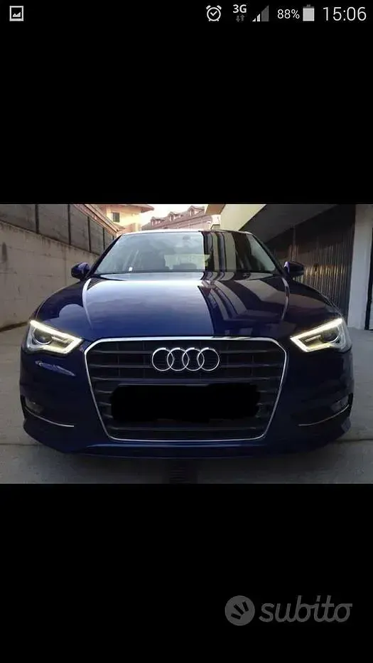 Usata Audi A3 105 CV (77 kW) 2015 Blu Berlina