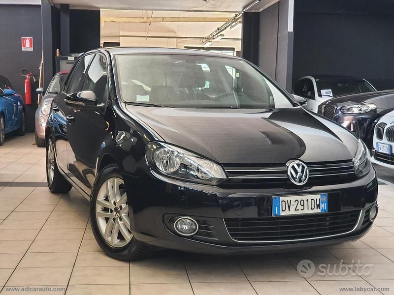 Usata VW Golf VI Highline 122 CV (89 kW) 2009 Nero Utilitaria