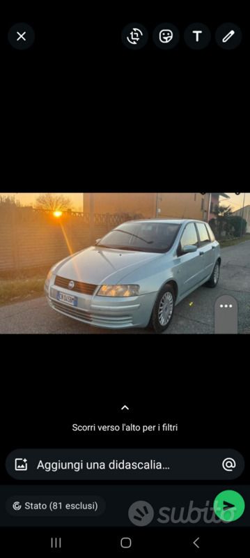 Usata Fiat Stilo 103 CV (75 kW) 2001 Grigio Berlina