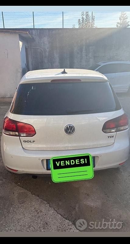 Usata VW Golf 105 CV (77 kW) 2012 Bianco Coupé