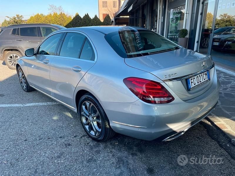 Usata Mercedes C200 Exclusive 136 CV (100 kW) 2016 Grigio Berlina