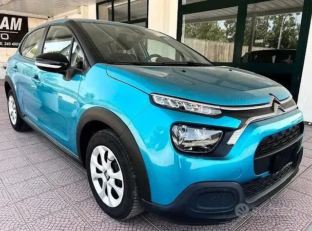 Usata Citroën C3 Feel 83 CV (61 kW) 2021 Verde acqua Utilitaria