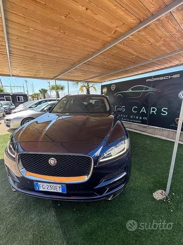 Usata Jaguar F-Pace Pure 180 CV (132 kW) 2016 Blu SUV