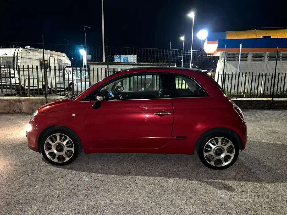 Usata Fiat 500 95 CV (69 kW) 2011 Rosso Cabrio