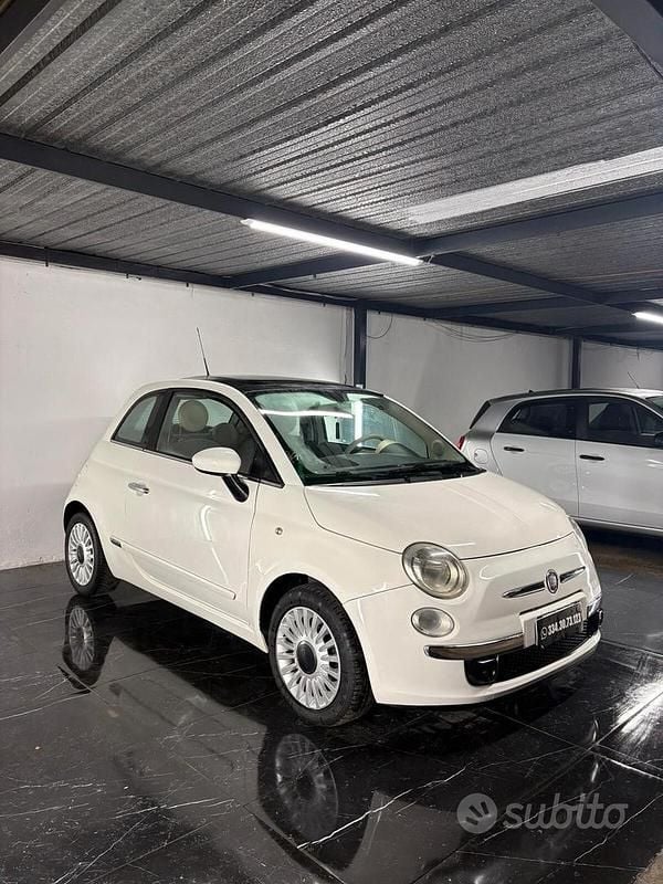 Usata Fiat 500 Lounge 69 CV (50 kW) 2009 Bianco Cabrio