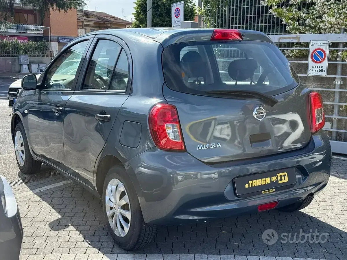 Usata Nissan Micra Acenta 80 CV (58 kW) 2015 Grigio Utilitaria