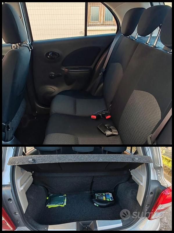 Usata Nissan Micra Acenta 98 CV (72 kW) 2012 Grigio Utilitaria