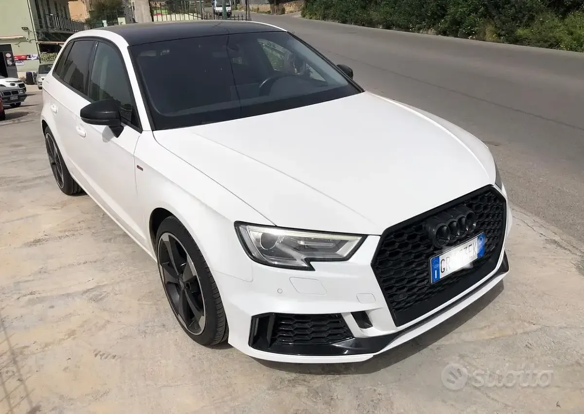 Usata Audi A3 S-Line 116 CV (85 kW) 2018 Bianco Berlina