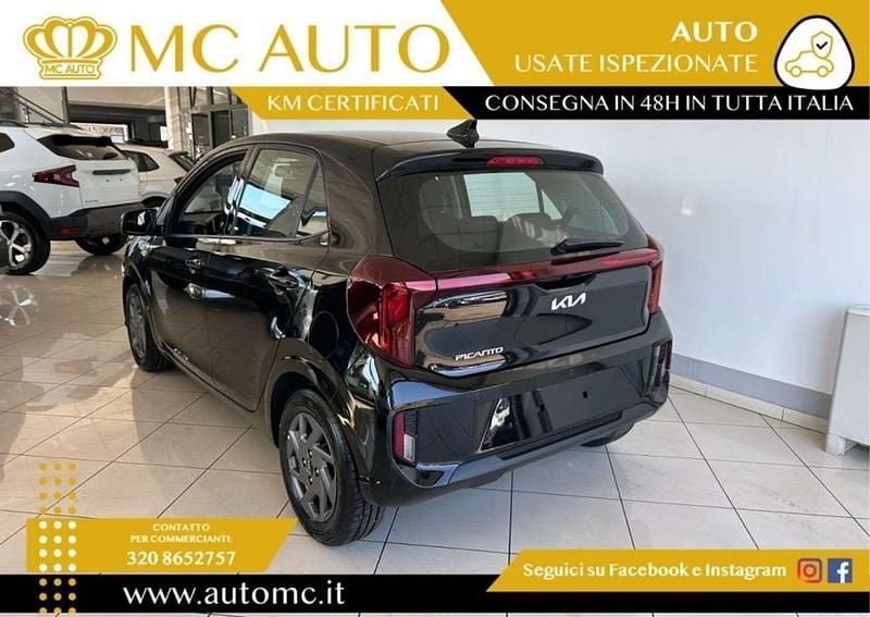 Nuova Kia Picanto Urban 68 CV (50 kW) 2026 Nero Utilitaria