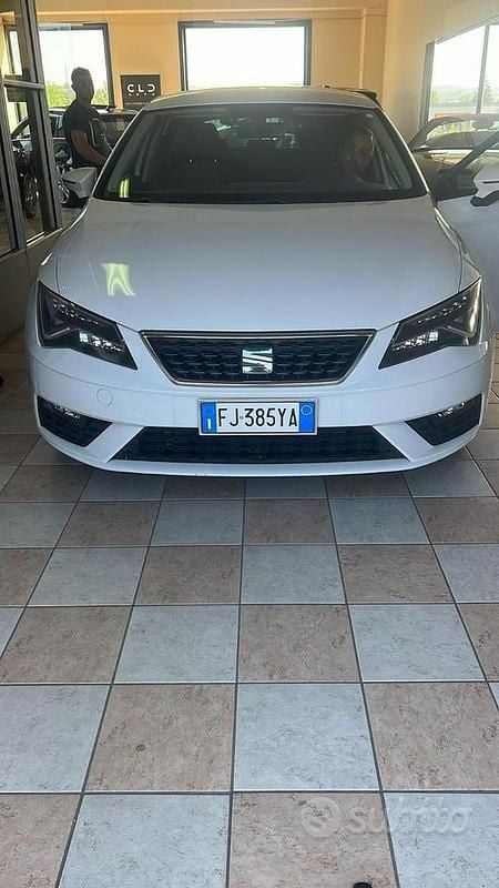 Usata Seat Leon 110 CV (80 kW) 2016 Bianco Berlina