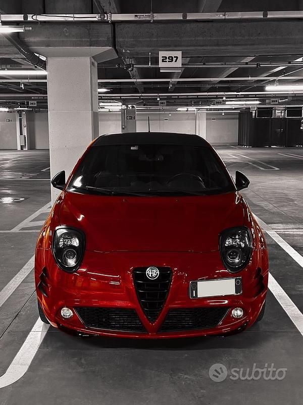 Rosso Usata 2010 Alfa Romeo MiTo Quadrifoglio Verde Due volumi | 6000 € (Buon prezzo) - Immagine 1/4