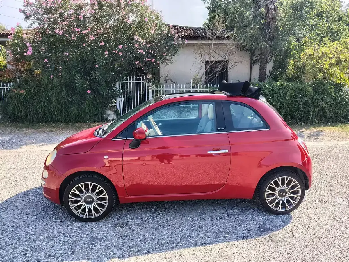 Usata Fiat 500C Rock 69 CV (50 kW) 2009 Rosso Cabrio