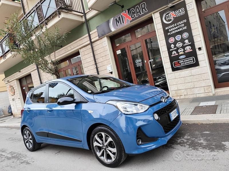 Usata Hyundai i10 67 CV (49 kW) 2018 Blu Utilitaria