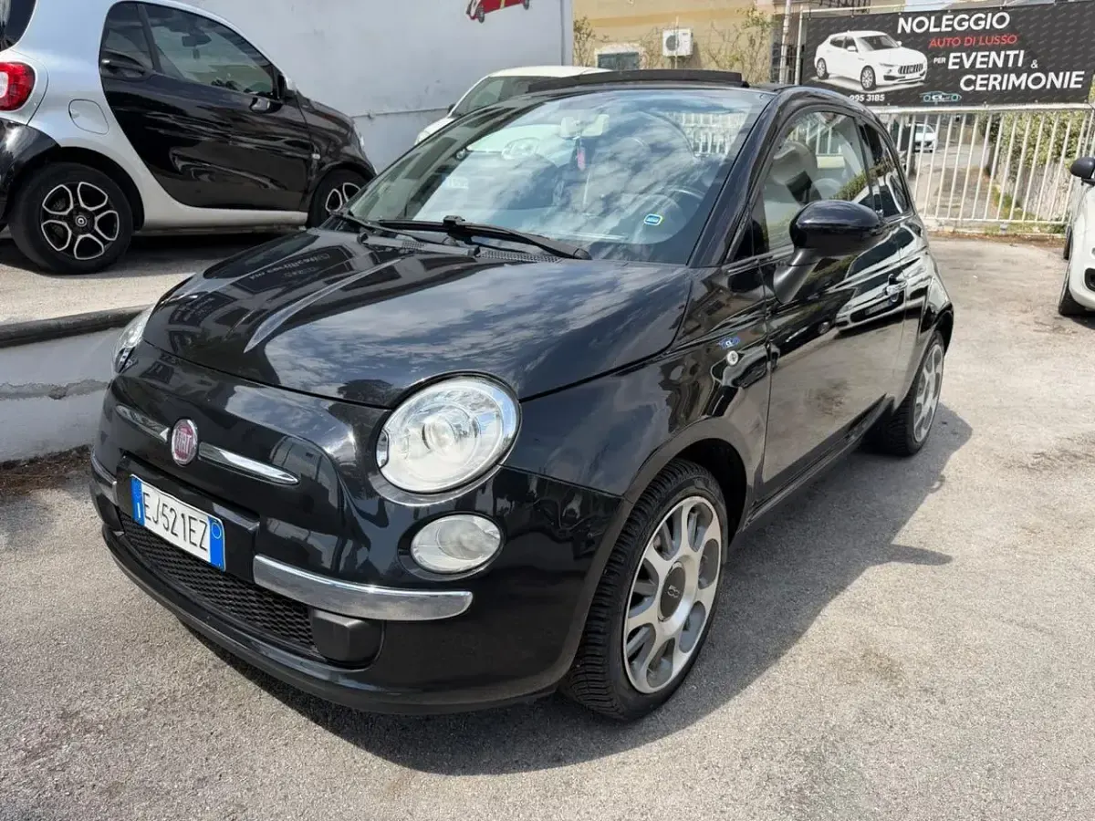 Usata Fiat 500C Rock 95 CV (69 kW) 2011 Nero Cabrio