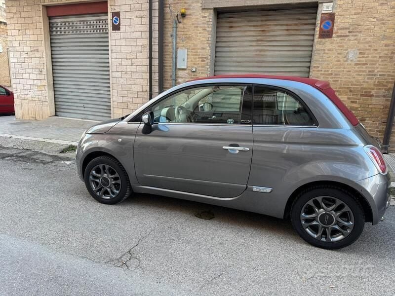 Usata Fiat 500C 75 CV (55 kW) 2011 Grigio Cabrio