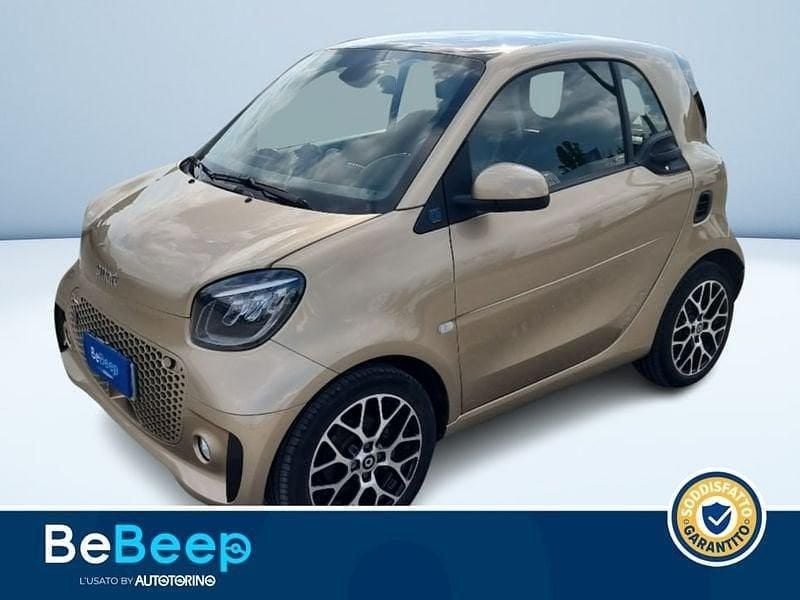 Beige metallizzato Usata 2021 Smart ForTwo Electric Drive Prime Coupé | 12.400 € (Buon prezzo) - Immagine 1/3