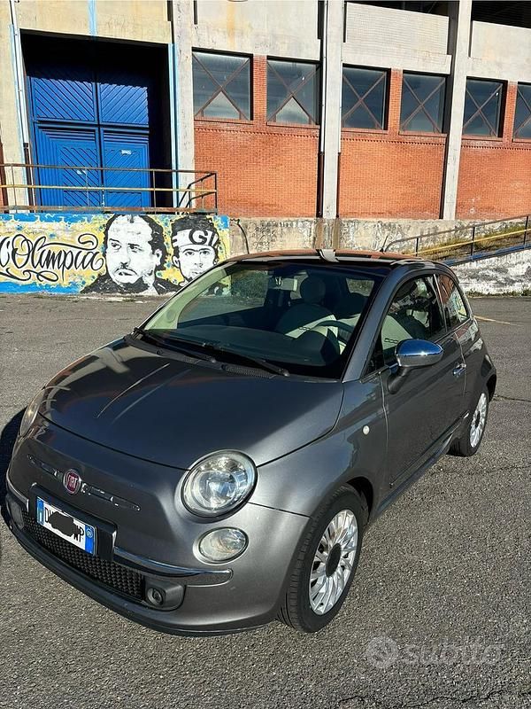 Usata Fiat 500 75 CV (55 kW) 2009 Grigio Cabrio