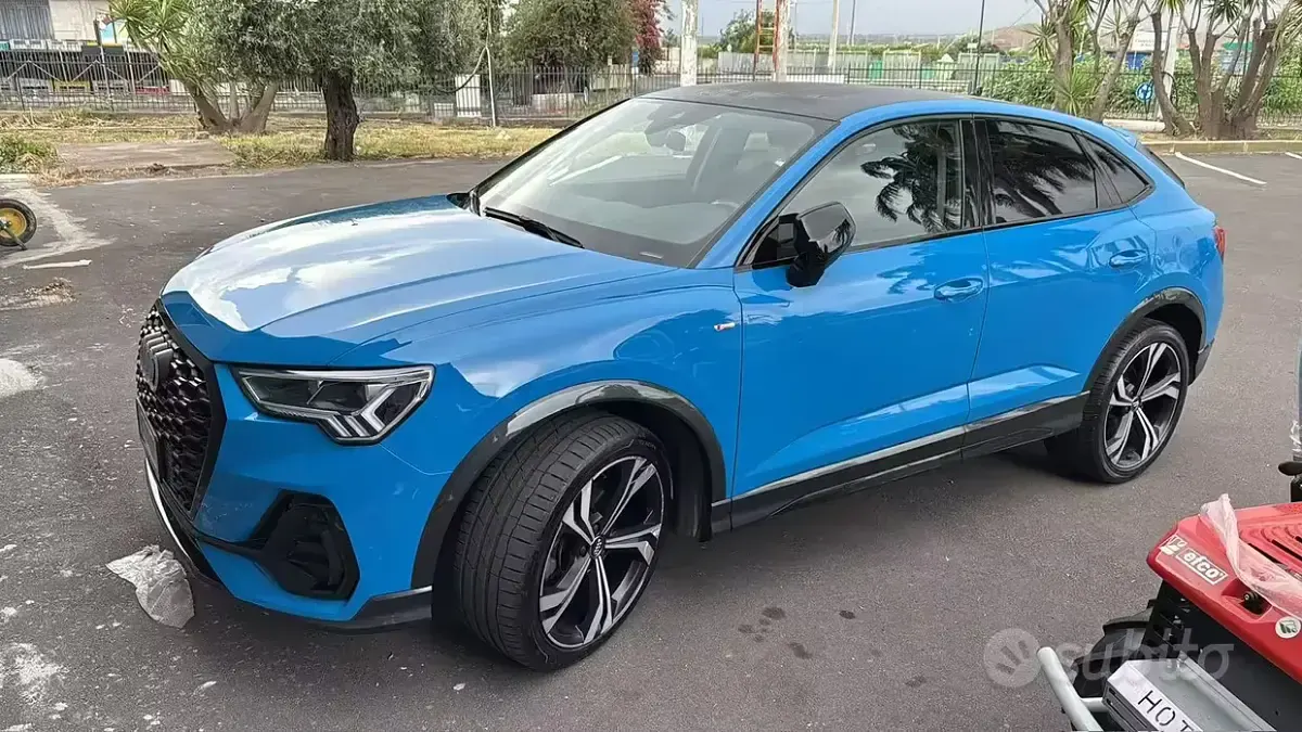 Usata Audi Q3 Sportback 150 CV (110 kW) 2021 Blu SUV