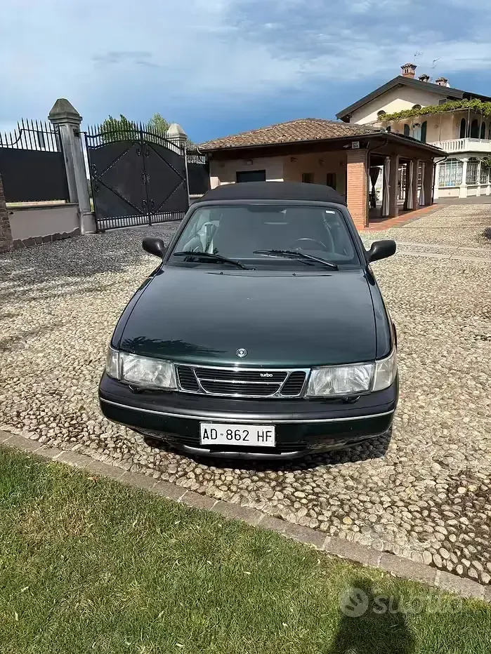 Usata Saab 900 Cabriolet 185 CV (136 kW) 1995 Verde Cabrio