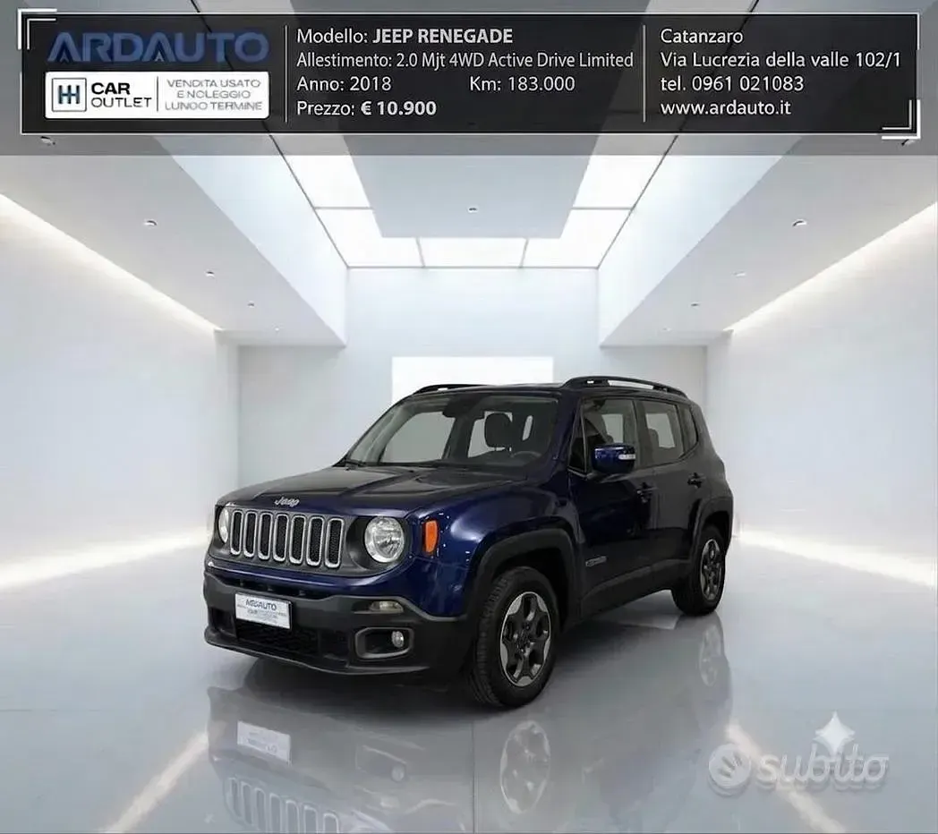 Usata Jeep Renegade 140 CV (102 kW) 2018 Blu SUV