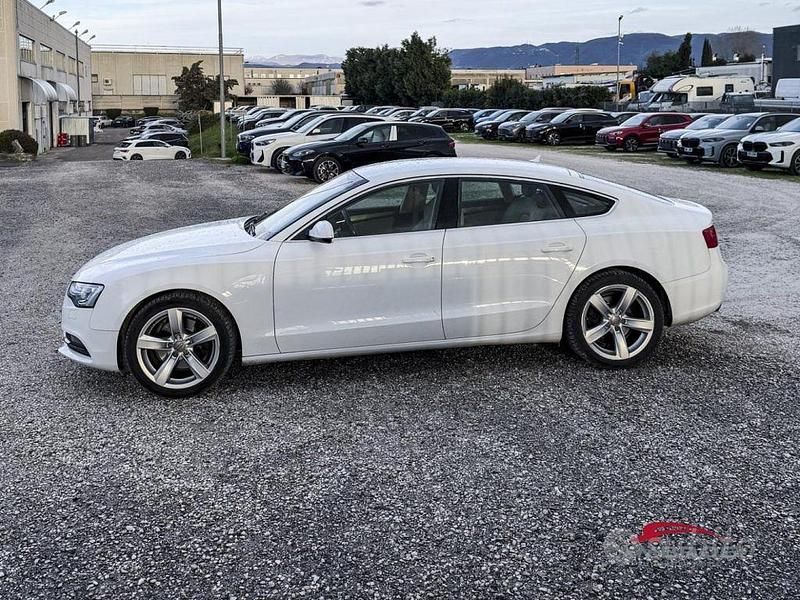 Usata Audi A5 177 CV (130 kW) 2014 Bianco Coupé
