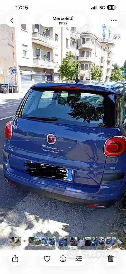 Usata Fiat 500L 95 CV (69 kW) 2019 Bluazzurro Monovolume