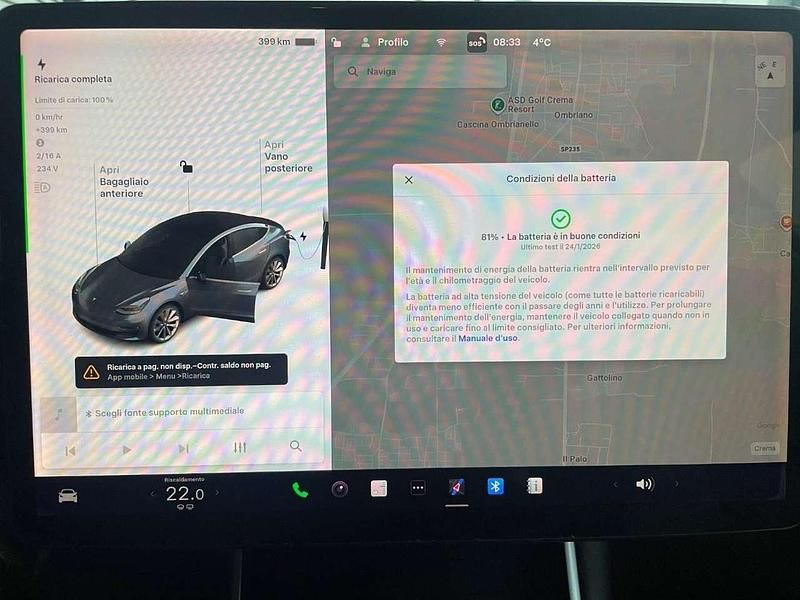 Usata Tesla Model 3 366 kW (498 CV) 2019 Antracite Berlina